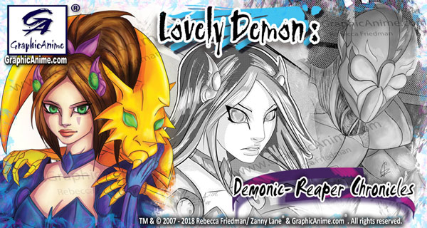 promo banner: lovely demon: demonic-reaper chronicles